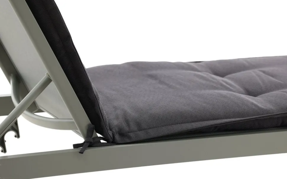 Home solsängsdyna - Mörkgrå + Textilskydd för utemöbler