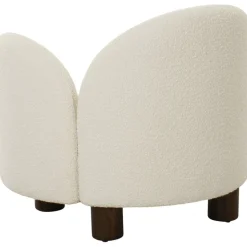 Honolulu fåtölj Vit boucle vänster