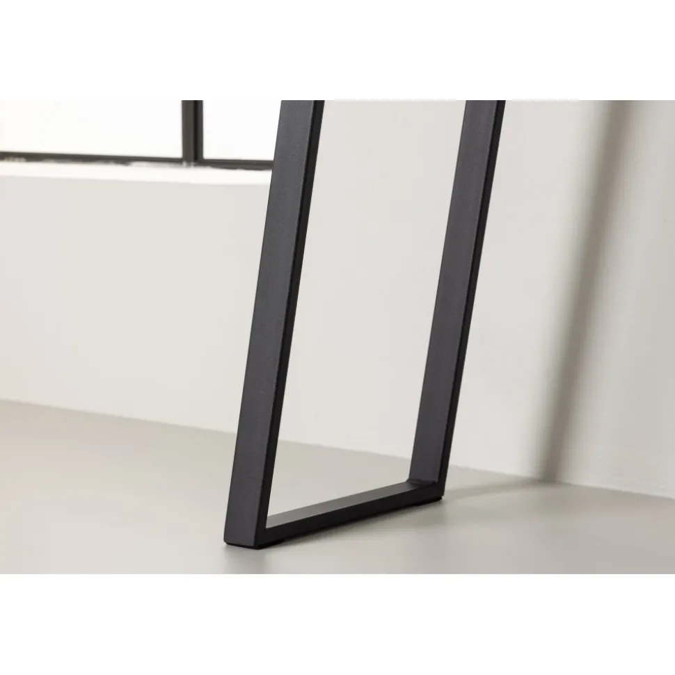 Horten avlastningsbord 100 x 40 cm - Svart/Transparent