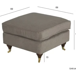 Howard Watford Deluxe fotpall - Grå