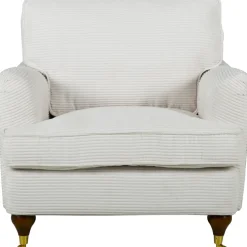 Howard Watford Deluxe fåtölj - Beige manchester + Textilrengöring för möbler