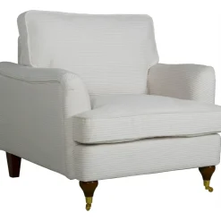 Howard Watford Deluxe fåtölj - Beige manchester + Fläckborttagare för möbler