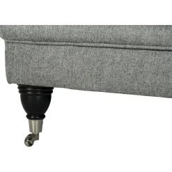 Howardsoffa med divan - Grå