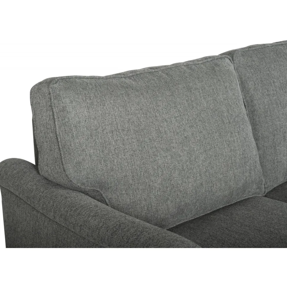 Howardsoffa med divan - Grå + Textilrengöring för möbler