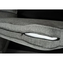 Howardsoffa med divan - Grå + Möbeltassar