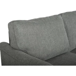 Howardsoffa med divan - Grå + Möbeltassar