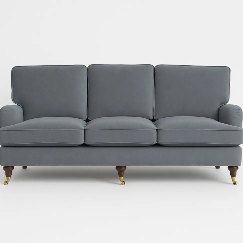 Howardsoffa Watford Deluxe 225 cm  Ljusgrå