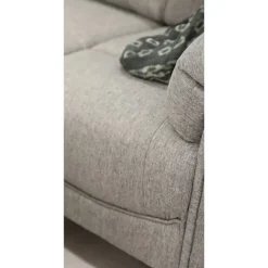 Hörnsoffa grå 5-sits - Peking + Textilrengöring för möbler