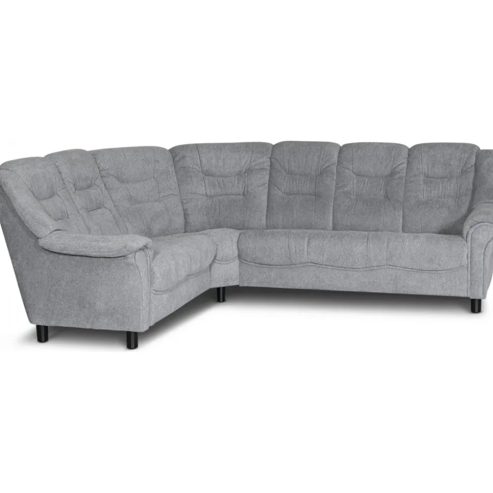 Hörnsoffa ljusgrå 5-sits - Alvesta