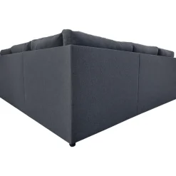 Hörnsoffa med bädd och förvaring - Grå