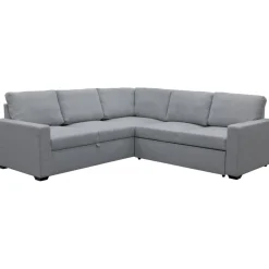 Hörnsoffa med bäddfunktion och förvaring