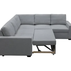 Hörnsoffa med bäddfunktion och förvaring