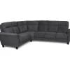 Hörnsoffa 5-sits antracit Alabama - 228/278 cm