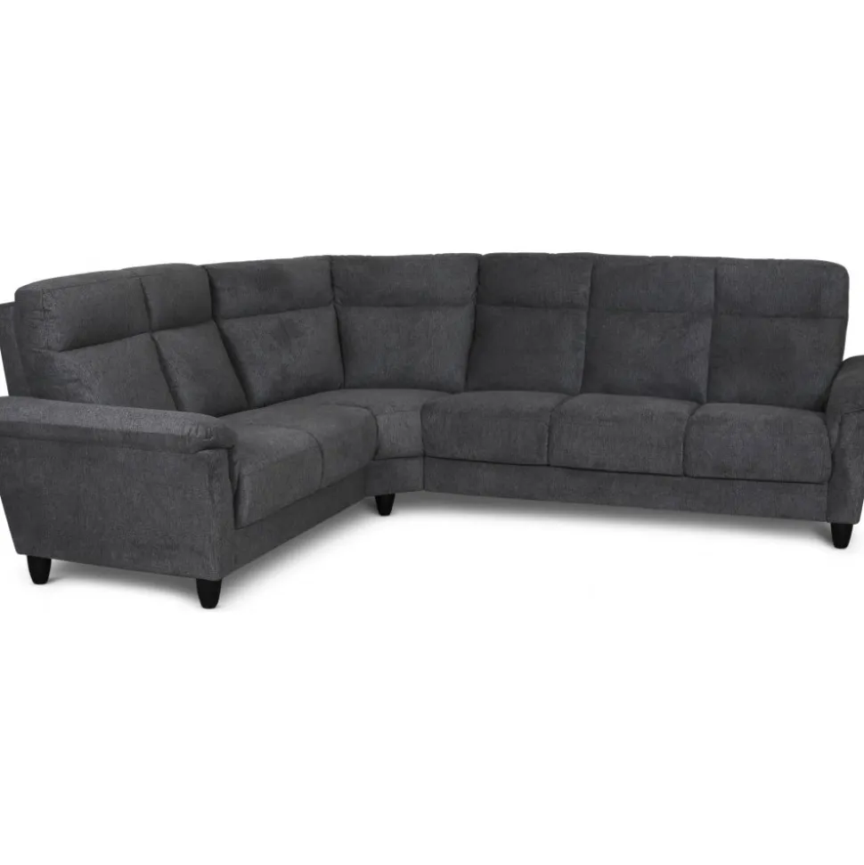 Hörnsoffa 5-sits antracit Alabama - 228/278 cm