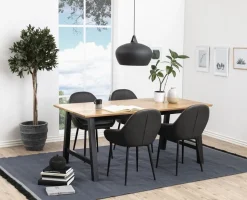 Huntsville matbord 180 x 90 cm - Ek/svart