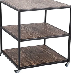 Hylla på hjul i industristil