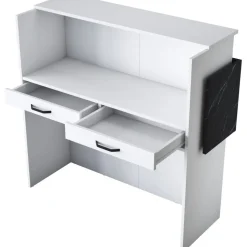 Idora receptionsdisk - Vit/marmor