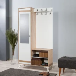 Inci 200 hallmöbel i ljus ek