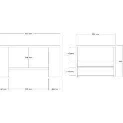 Iris soffbord - Travertin