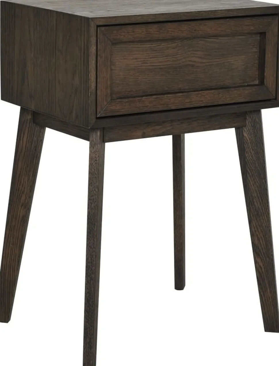 Isak sängbord - Brun ekfaner