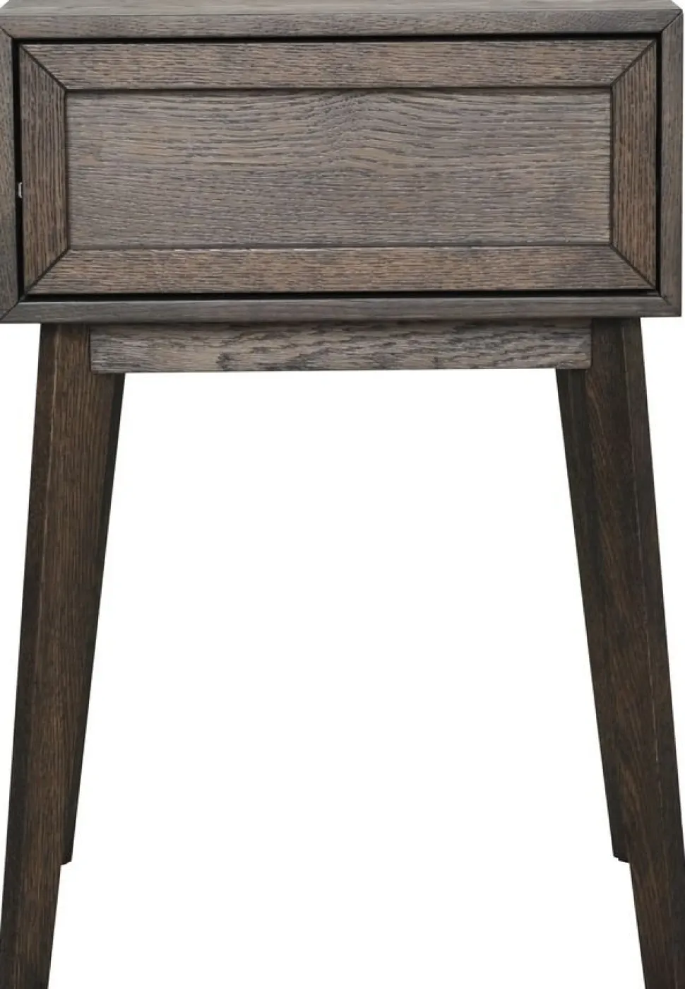 Isak sängbord - Brun ekfaner