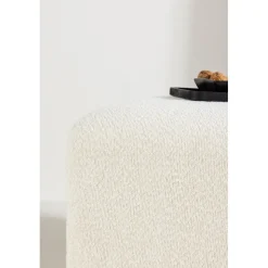 Ivy sittpuff - Vit boucle