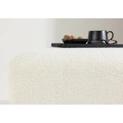 Ivy sittpuff - Vit boucle
