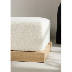 Ivy sittpuff - Vit boucle