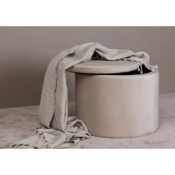 Jabar sittpuff - Beige sammet
