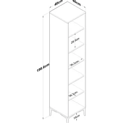 Jeriko skåp 111 - Vit