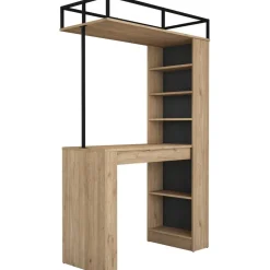 Jesper köksbord - Valnöt/svart