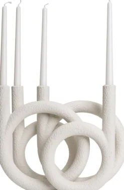 Julie ljusstake 38 x 15 x 30 cm - Vit