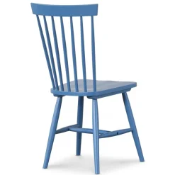 Karl blå pinnstol färgkod RAL5007 + Stolsdyna