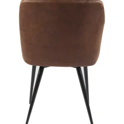 Karmstol i brun PU - Lamar