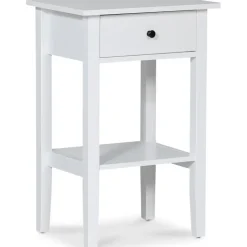 Kate sängbord med låda - Vit