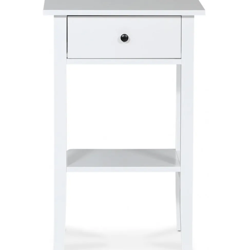 Kate sängbord med låda - Vit
