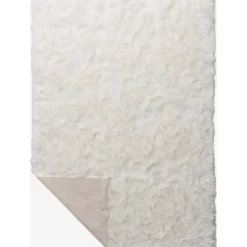Katy fäll 230 x 160 cm - Vit fuskpäls