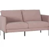 Kingsley 2,5-sits soffa i rosa sammet + Textilrengöring för möbler