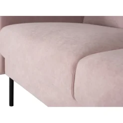 Kingsley 2,5-sits soffa i rosa sammet + Textilrengöring för möbler