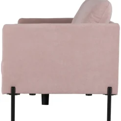 Kingsley 2,5-sits soffa i rosa sammet + Fläckborttagare för möbler