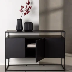 Kingsport avlastningsbord 120 x 45 cm - Svart