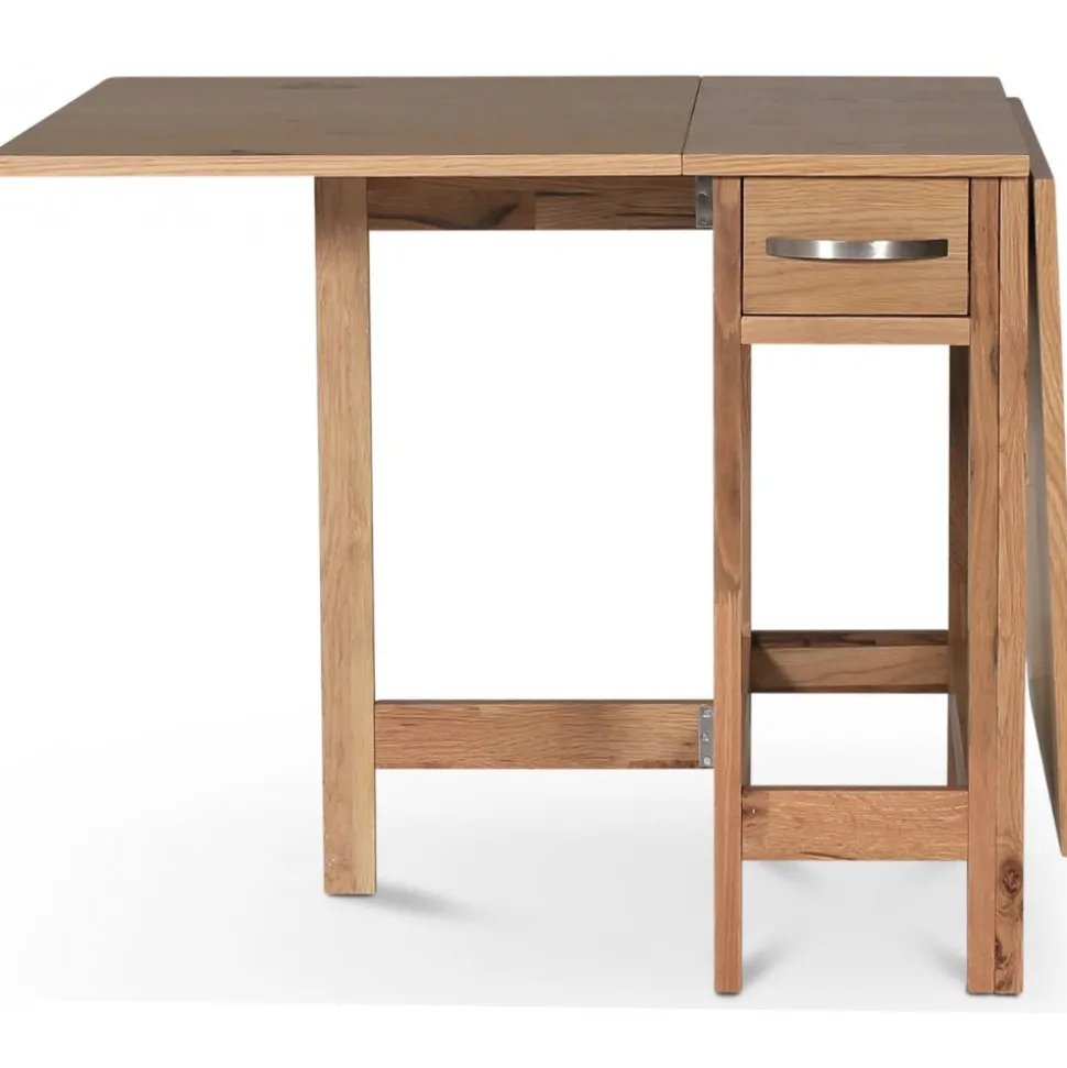 Klaffbord Fårö 30/90/150 x 80 cm - ekfanér + Fläckborttagare för möbler