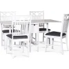 Klaffbord vitt med 4 stolar - Sandhamn