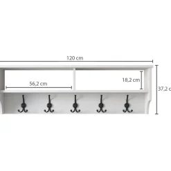 Klädhängare Peto i vit - 120 cm