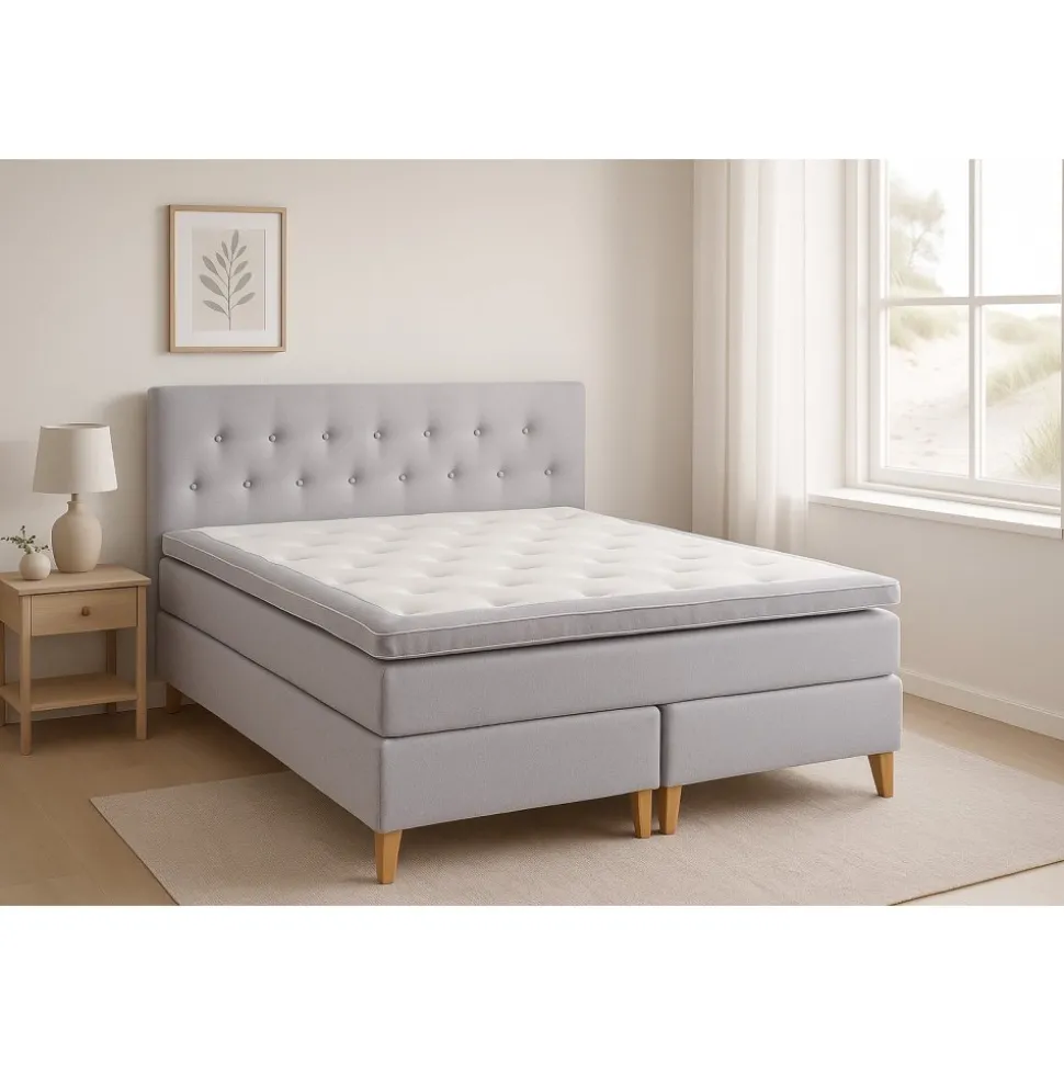 Komplett sängpaket med sänggavel och pocketsystem