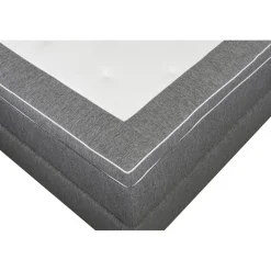 Kontinentalsäng 120 x 200 cm + sänggavel grå