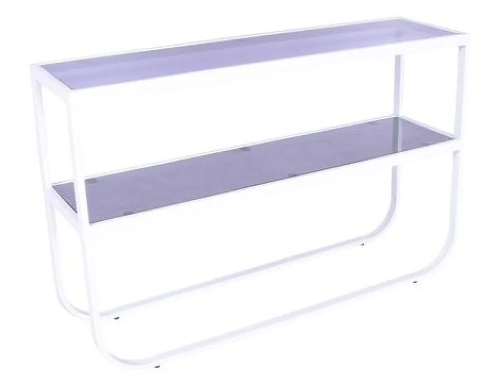 Korsbacken konsolbord - Vit/grå