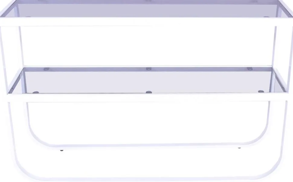 Korsbacken konsolbord - Vit/grå