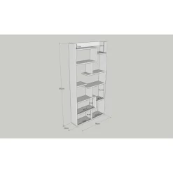 Kutym bokhylla - Furu