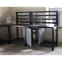 Lackö utekök med vask - 120x60